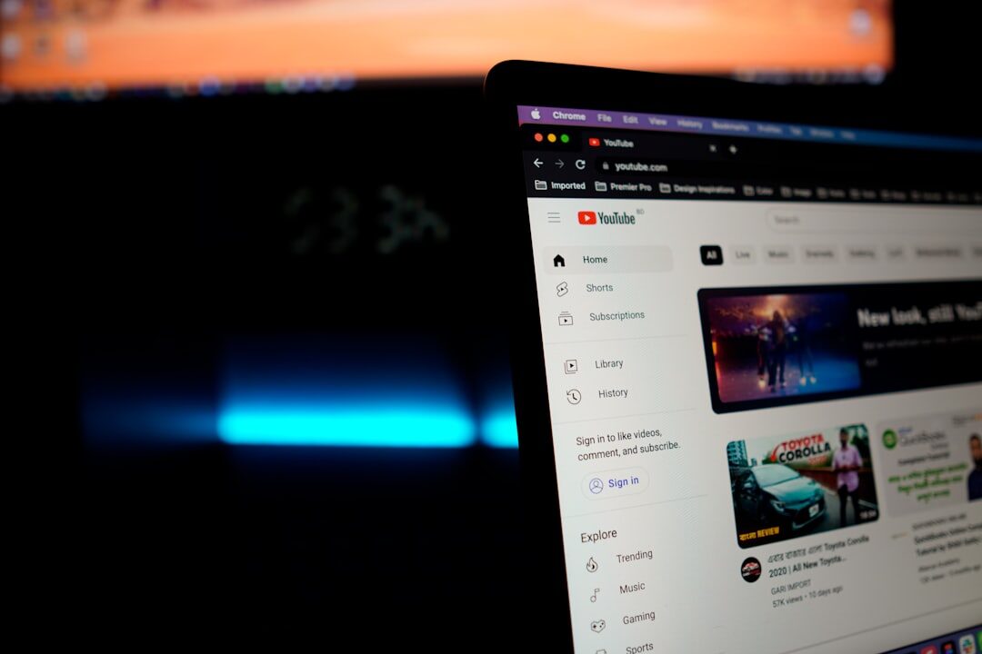 Online community platform on a screen